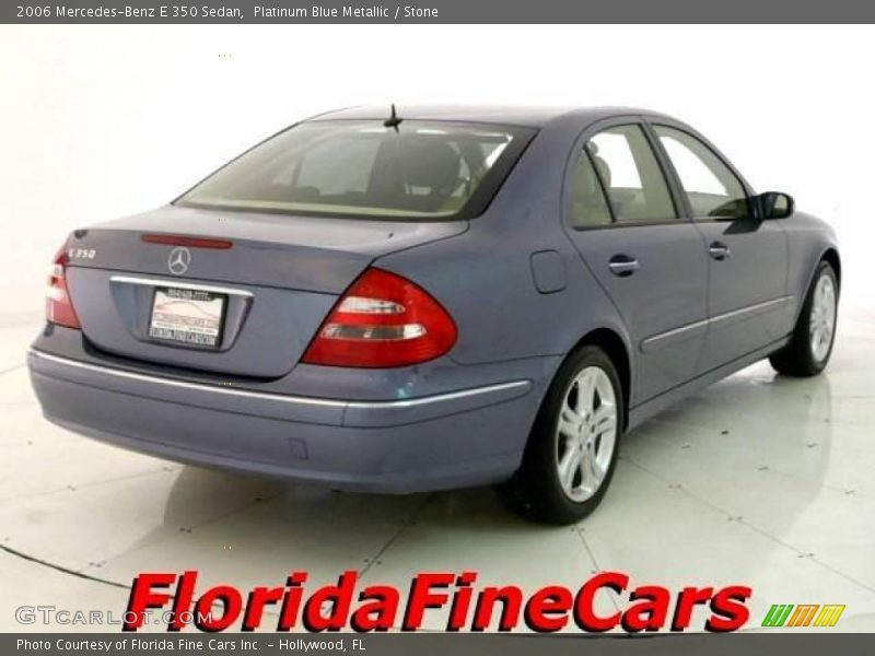 Platinum Blue Metallic / Stone 2006 Mercedes-Benz E 350 Sedan