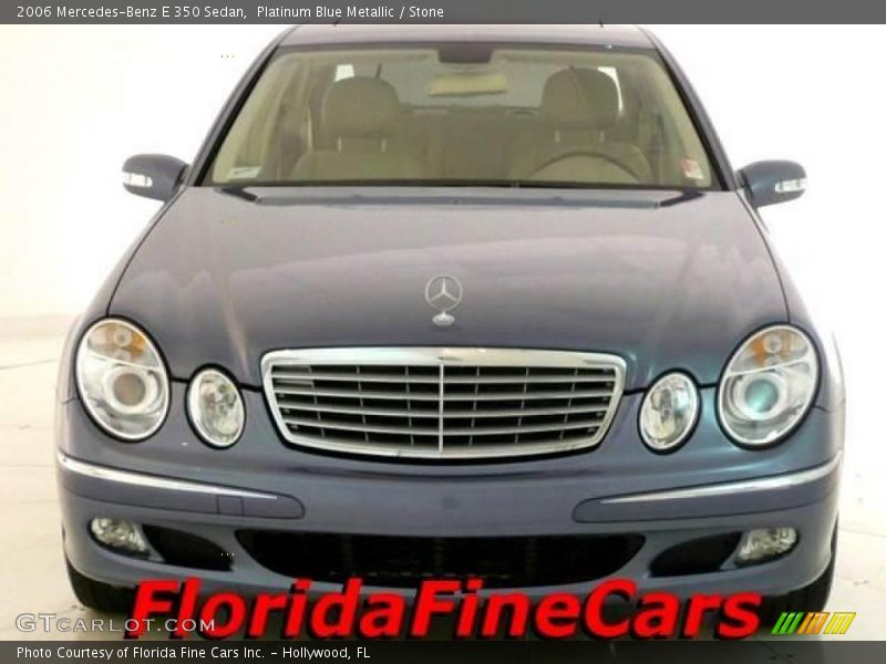 Platinum Blue Metallic / Stone 2006 Mercedes-Benz E 350 Sedan