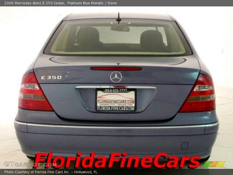 Platinum Blue Metallic / Stone 2006 Mercedes-Benz E 350 Sedan