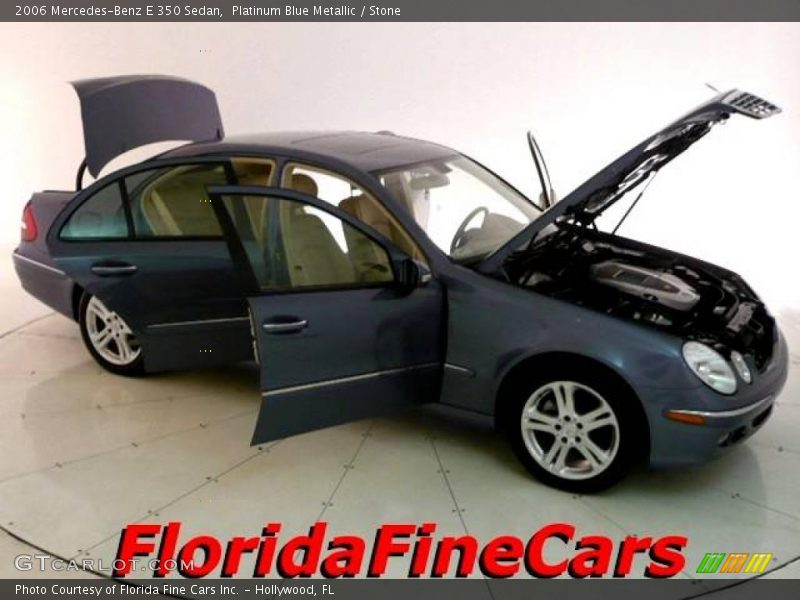 Platinum Blue Metallic / Stone 2006 Mercedes-Benz E 350 Sedan