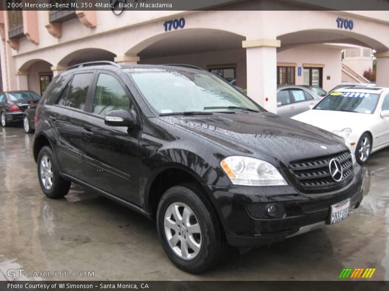 Black / Macadamia 2006 Mercedes-Benz ML 350 4Matic