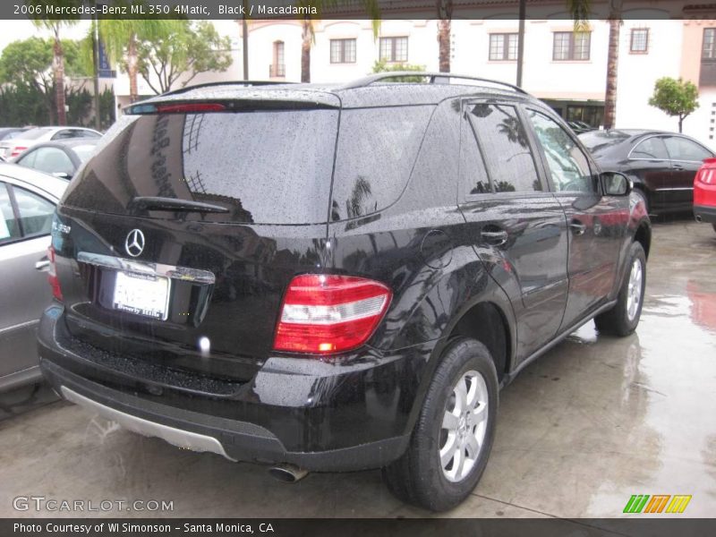 Black / Macadamia 2006 Mercedes-Benz ML 350 4Matic