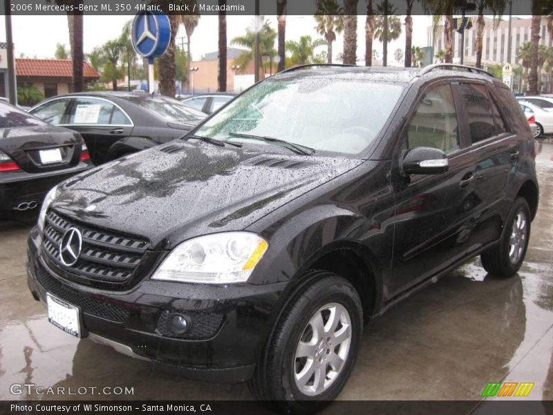Black / Macadamia 2006 Mercedes-Benz ML 350 4Matic