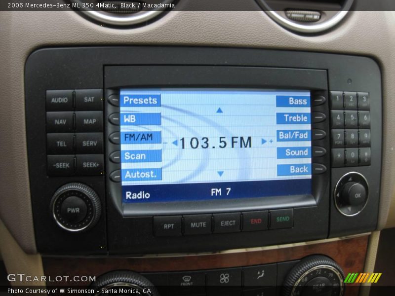 Black / Macadamia 2006 Mercedes-Benz ML 350 4Matic