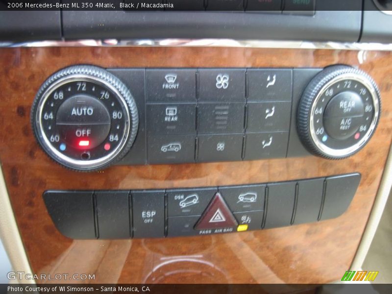 Black / Macadamia 2006 Mercedes-Benz ML 350 4Matic