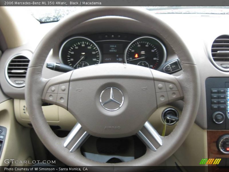 Black / Macadamia 2006 Mercedes-Benz ML 350 4Matic