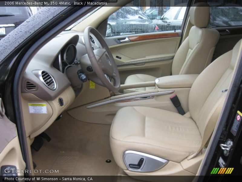 Black / Macadamia 2006 Mercedes-Benz ML 350 4Matic