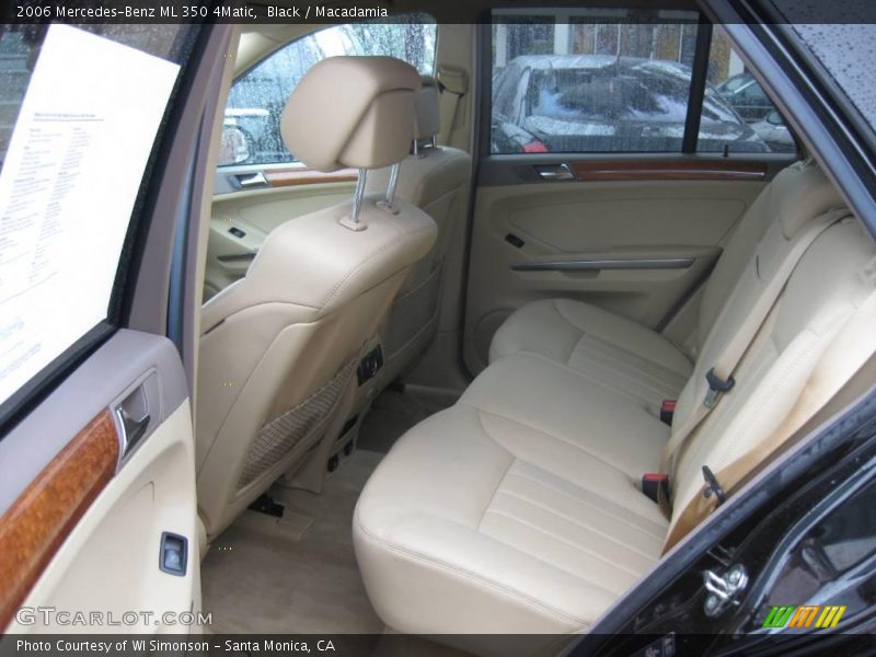 Black / Macadamia 2006 Mercedes-Benz ML 350 4Matic