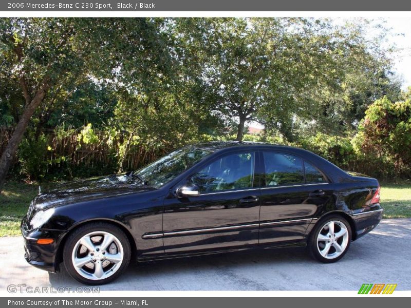 Black / Black 2006 Mercedes-Benz C 230 Sport