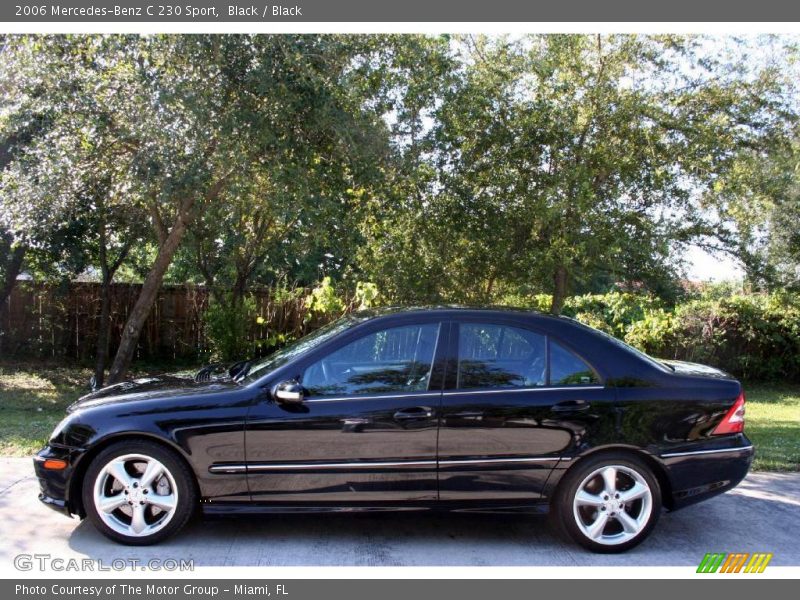 Black / Black 2006 Mercedes-Benz C 230 Sport