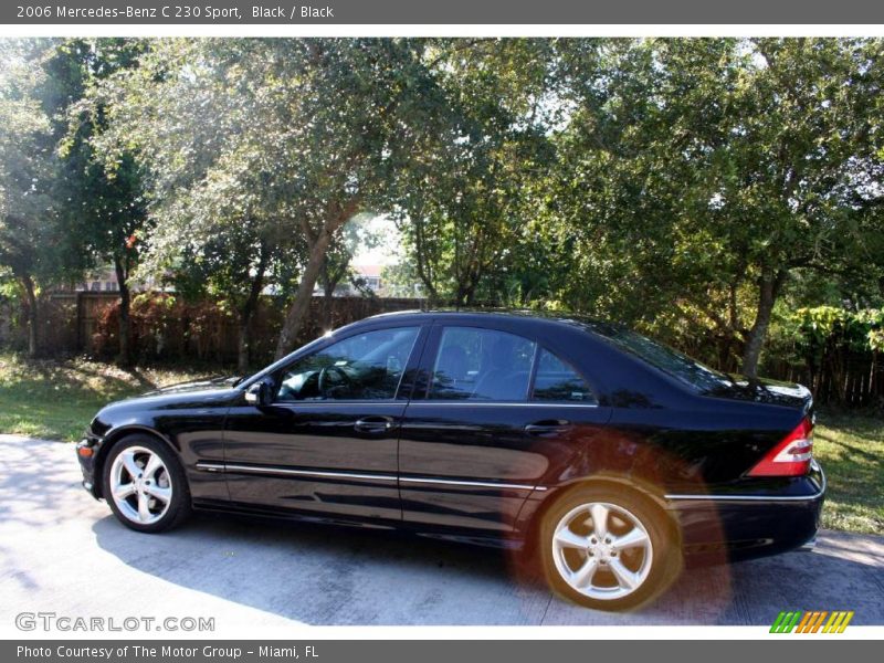 Black / Black 2006 Mercedes-Benz C 230 Sport