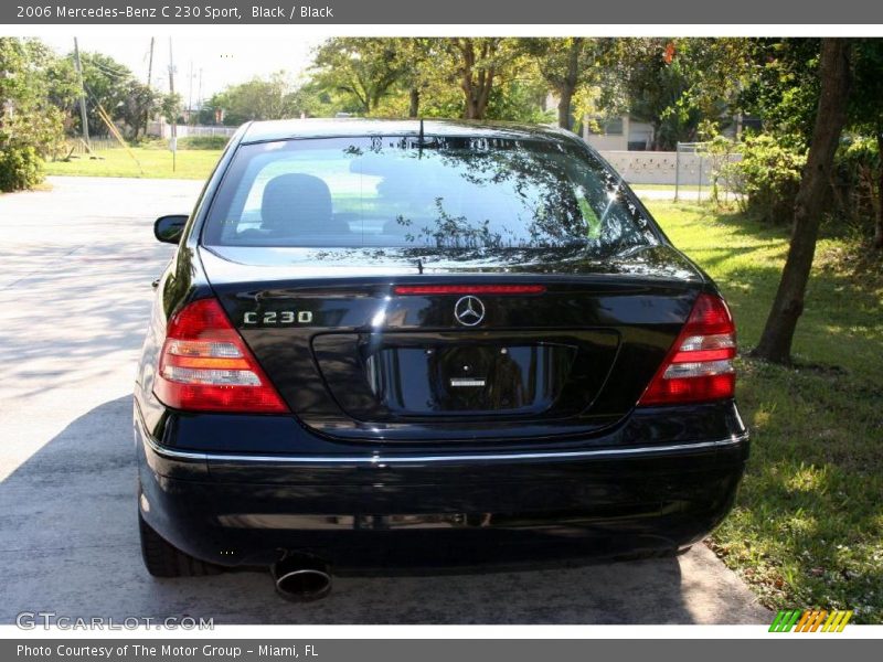 Black / Black 2006 Mercedes-Benz C 230 Sport