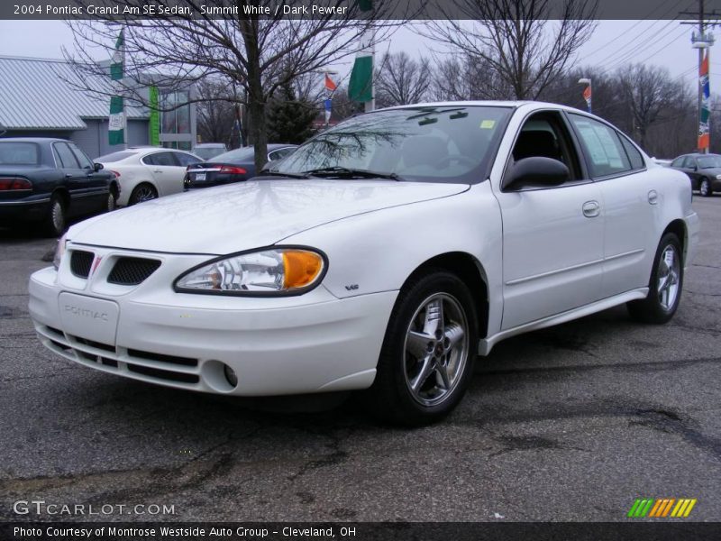 Summit White / Dark Pewter 2004 Pontiac Grand Am SE Sedan