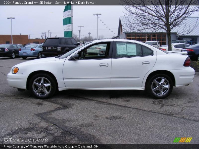 Summit White / Dark Pewter 2004 Pontiac Grand Am SE Sedan