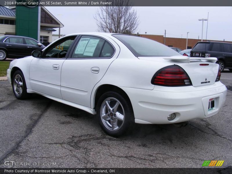 Summit White / Dark Pewter 2004 Pontiac Grand Am SE Sedan