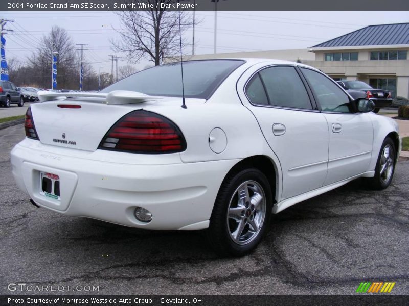 Summit White / Dark Pewter 2004 Pontiac Grand Am SE Sedan