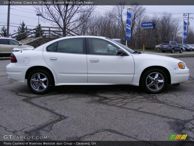 Summit White / Dark Pewter 2004 Pontiac Grand Am SE Sedan