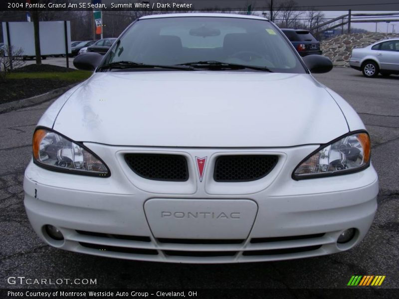 Summit White / Dark Pewter 2004 Pontiac Grand Am SE Sedan