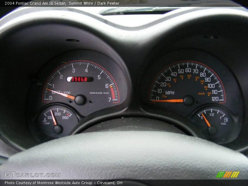 Summit White / Dark Pewter 2004 Pontiac Grand Am SE Sedan