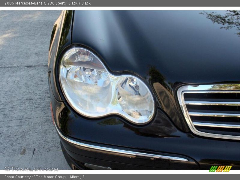 Black / Black 2006 Mercedes-Benz C 230 Sport