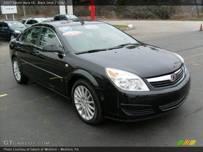 Black Onyx / Gray 2007 Saturn Aura XE