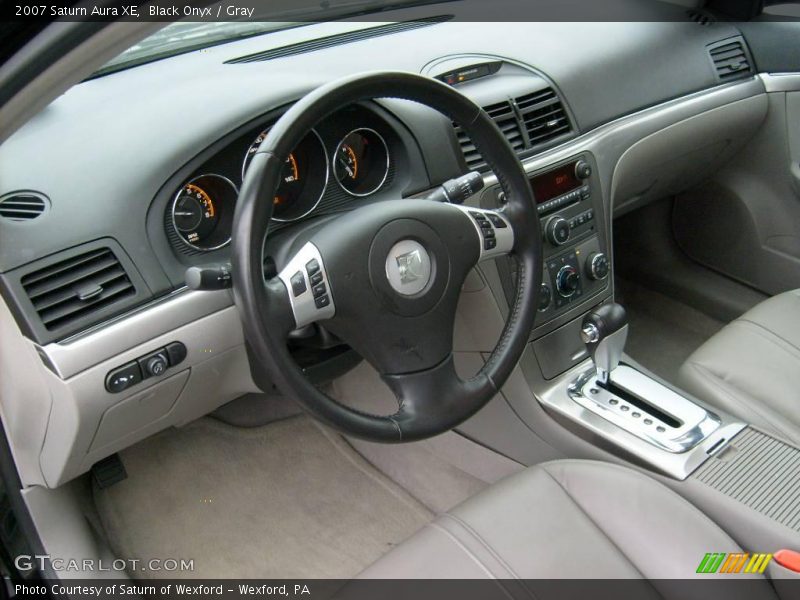 Black Onyx / Gray 2007 Saturn Aura XE