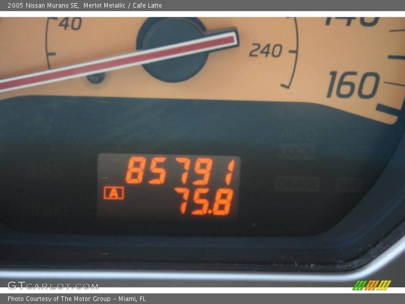 Merlot Metallic / Cafe Latte 2005 Nissan Murano SE