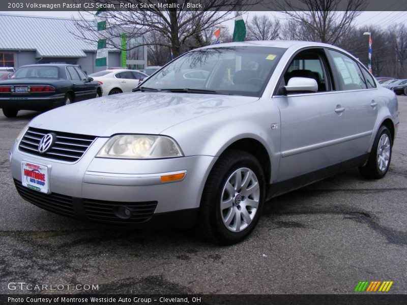 Reflex Silver Metallic / Black 2003 Volkswagen Passat GLS Sedan