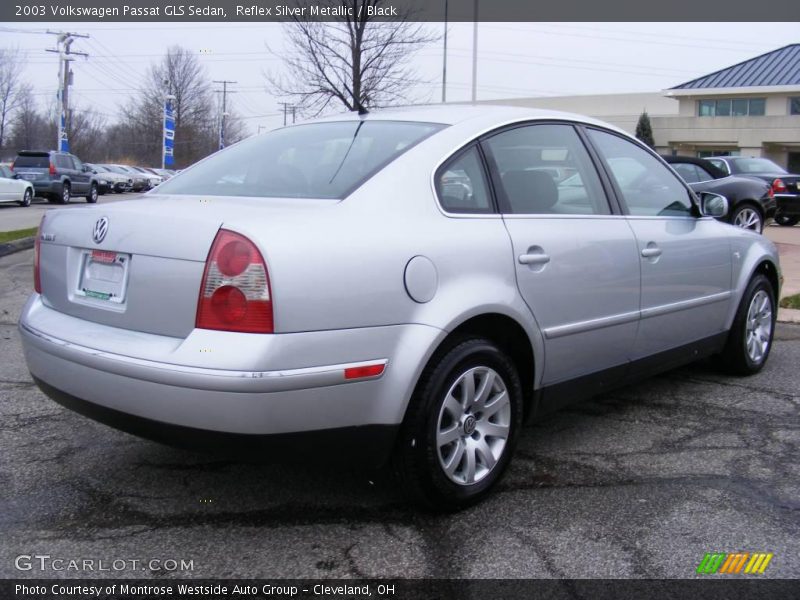 Reflex Silver Metallic / Black 2003 Volkswagen Passat GLS Sedan