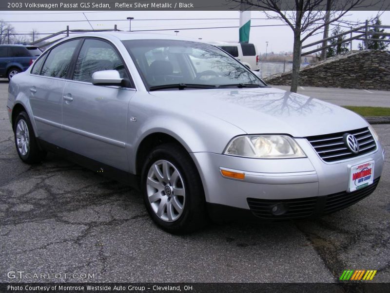 Reflex Silver Metallic / Black 2003 Volkswagen Passat GLS Sedan
