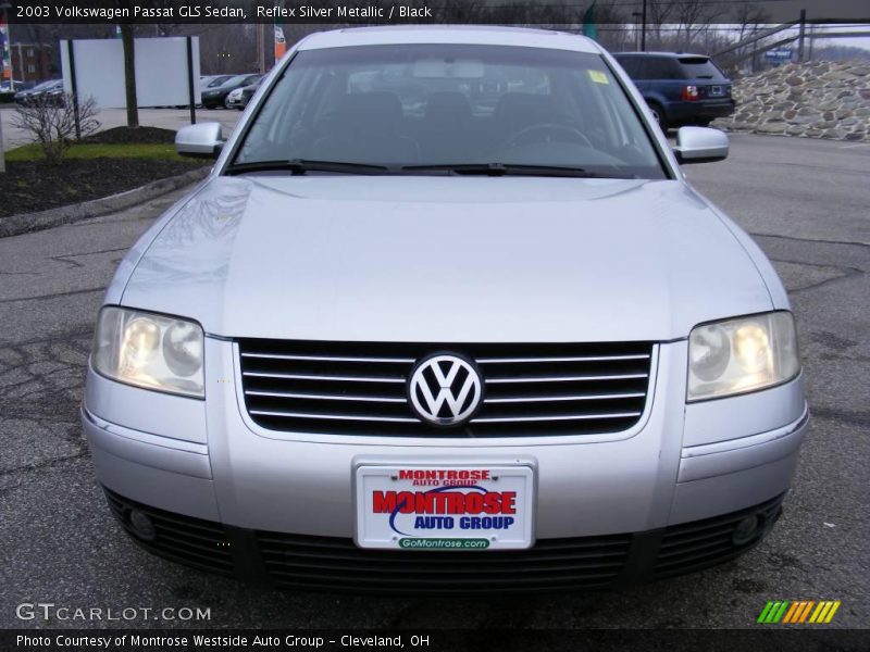 Reflex Silver Metallic / Black 2003 Volkswagen Passat GLS Sedan
