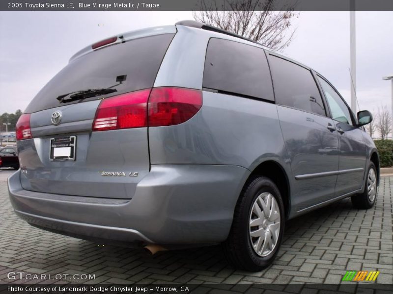 Blue Mirage Metallic / Taupe 2005 Toyota Sienna LE