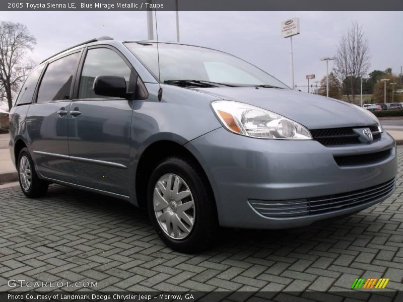 Blue Mirage Metallic / Taupe 2005 Toyota Sienna LE