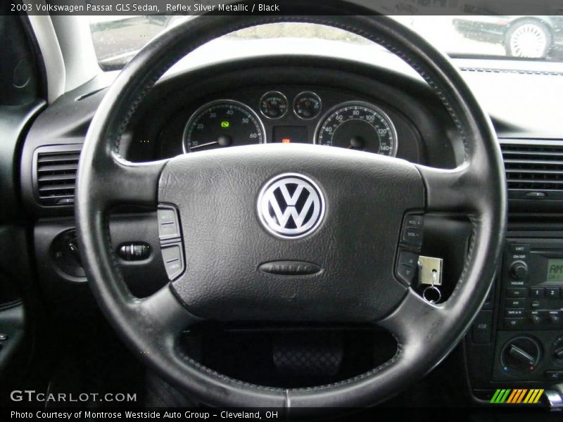 Reflex Silver Metallic / Black 2003 Volkswagen Passat GLS Sedan
