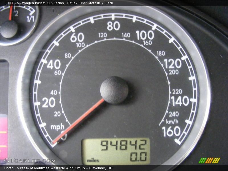 Reflex Silver Metallic / Black 2003 Volkswagen Passat GLS Sedan