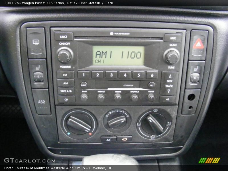 Reflex Silver Metallic / Black 2003 Volkswagen Passat GLS Sedan