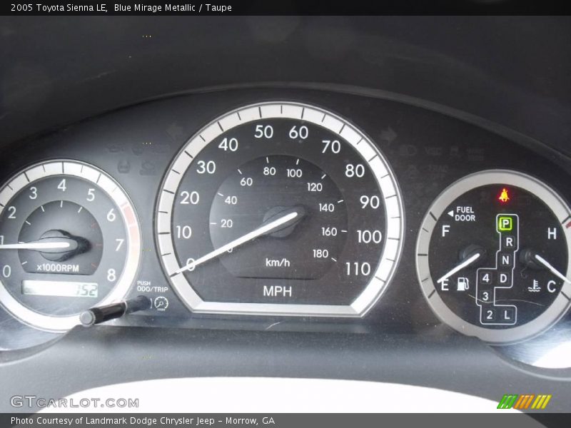 Blue Mirage Metallic / Taupe 2005 Toyota Sienna LE