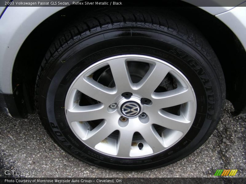 Reflex Silver Metallic / Black 2003 Volkswagen Passat GLS Sedan