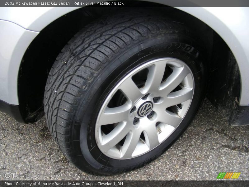 Reflex Silver Metallic / Black 2003 Volkswagen Passat GLS Sedan