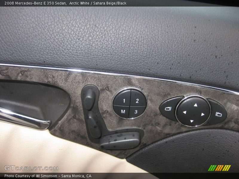 Arctic White / Sahara Beige/Black 2008 Mercedes-Benz E 350 Sedan