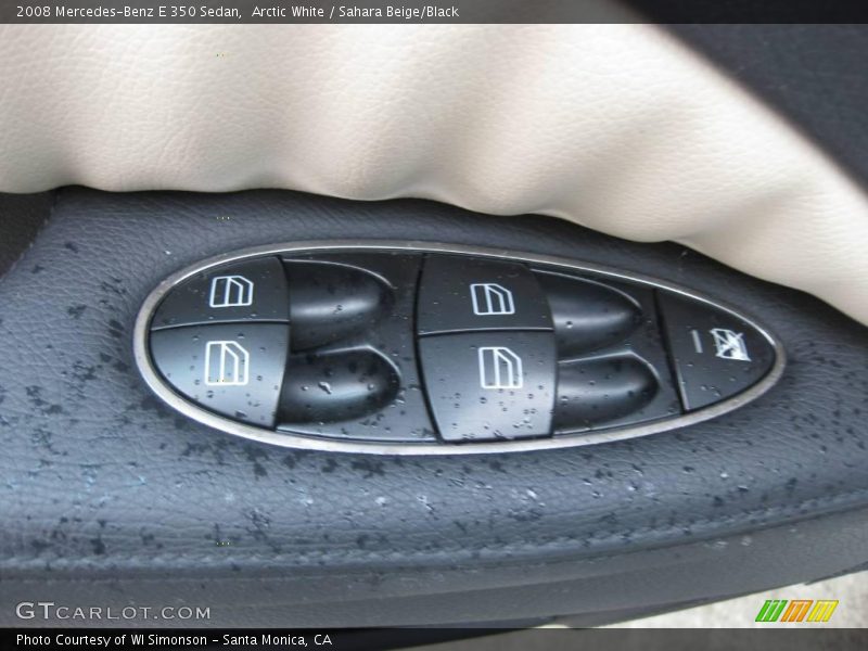 Arctic White / Sahara Beige/Black 2008 Mercedes-Benz E 350 Sedan