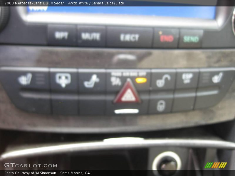 Arctic White / Sahara Beige/Black 2008 Mercedes-Benz E 350 Sedan