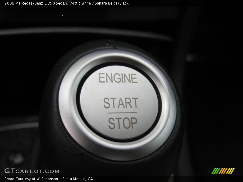 Arctic White / Sahara Beige/Black 2008 Mercedes-Benz E 350 Sedan