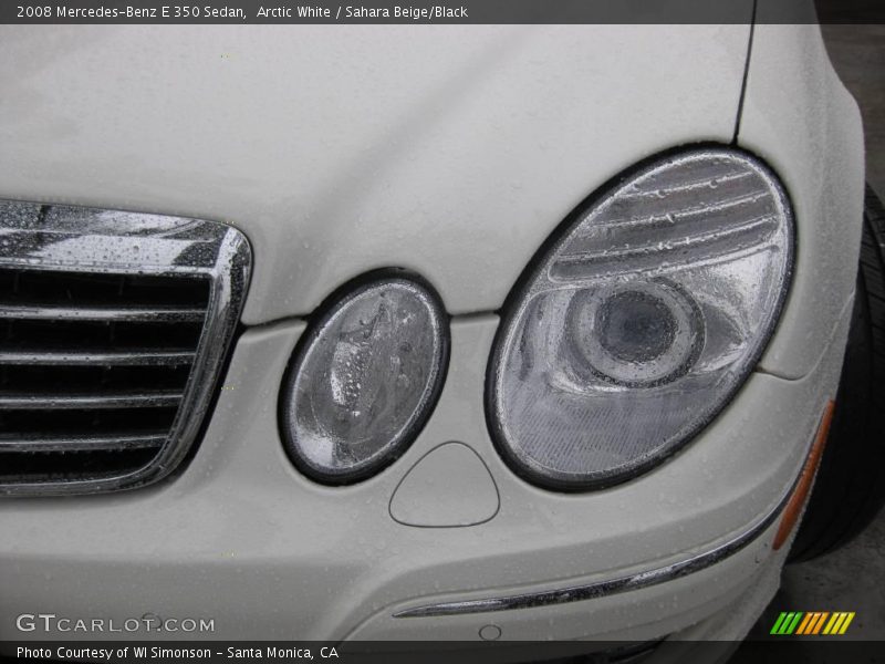 Arctic White / Sahara Beige/Black 2008 Mercedes-Benz E 350 Sedan