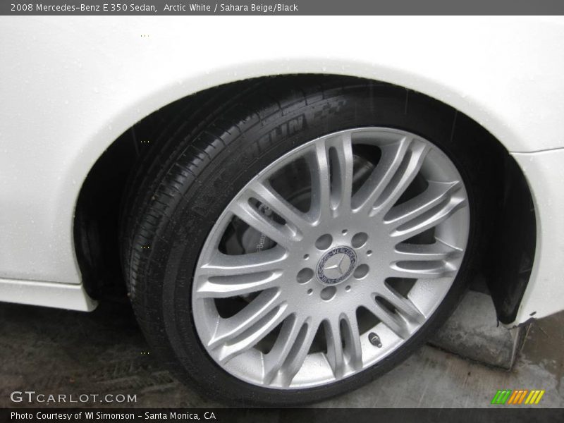 Arctic White / Sahara Beige/Black 2008 Mercedes-Benz E 350 Sedan