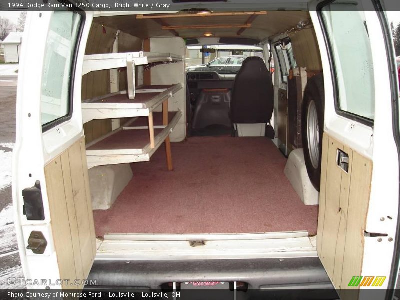 Bright White / Gray 1994 Dodge Ram Van B250 Cargo