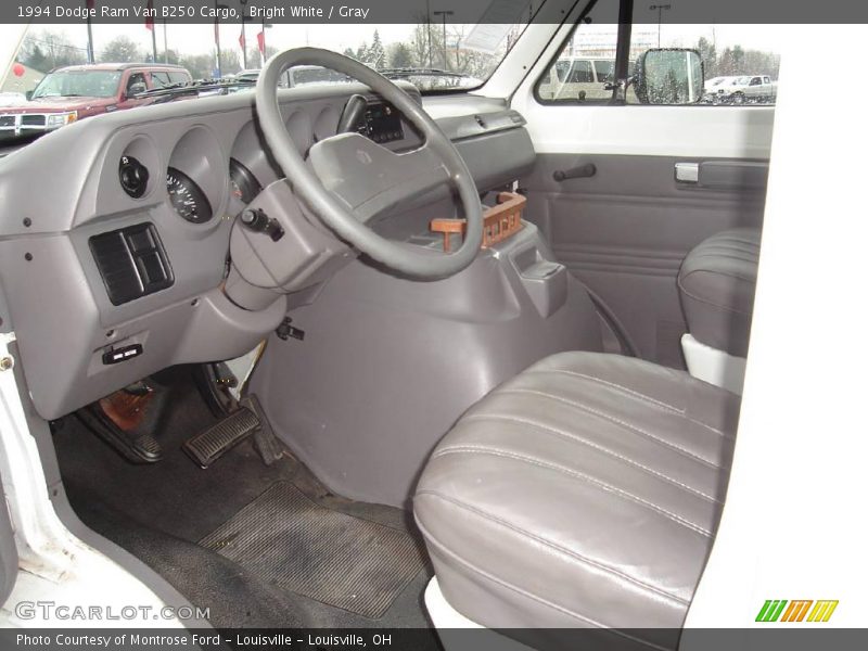 Bright White / Gray 1994 Dodge Ram Van B250 Cargo