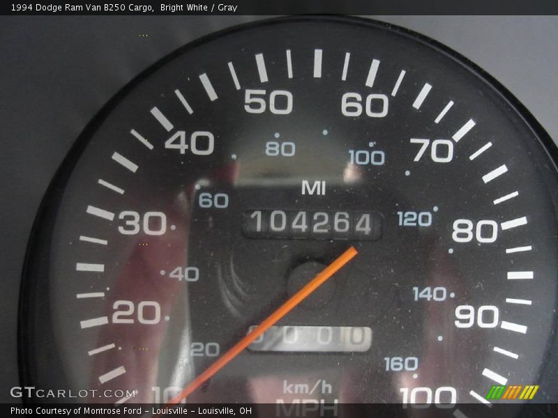 Bright White / Gray 1994 Dodge Ram Van B250 Cargo