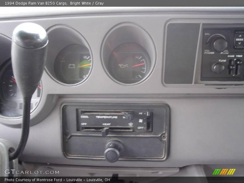 Bright White / Gray 1994 Dodge Ram Van B250 Cargo