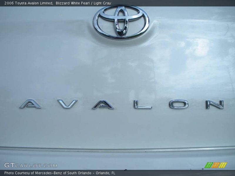Blizzard White Pearl / Light Gray 2006 Toyota Avalon Limited